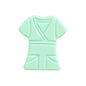 10pcs Silicone Focal Beads Cloth Shirt Shape with Belt Detail 8