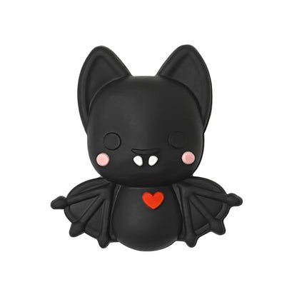 20Pcs Silicone 3D Focal Beads Bat with Heart Detail 7