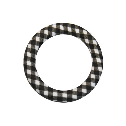65mm Printed Silicone Beads Rings Multi Color Design 38