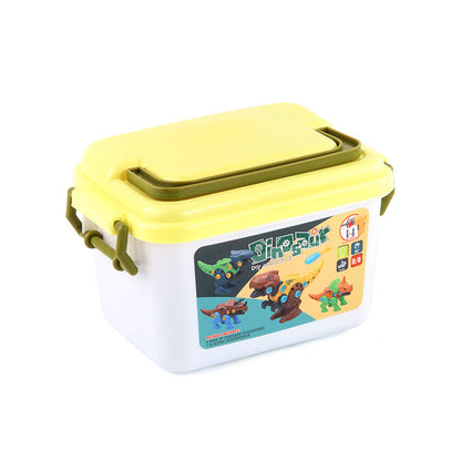 Plastic Dinosaur Building Blocks Educational DIY Construction Toy Set 5