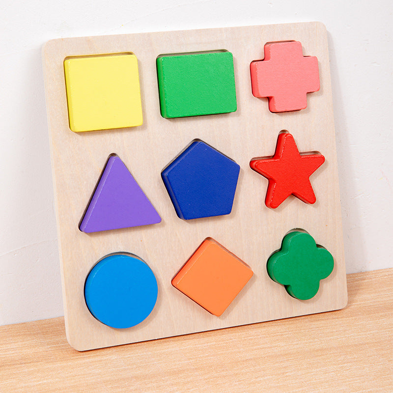 Wooden Shape Sorter Montessori Toys Educational Toy 3