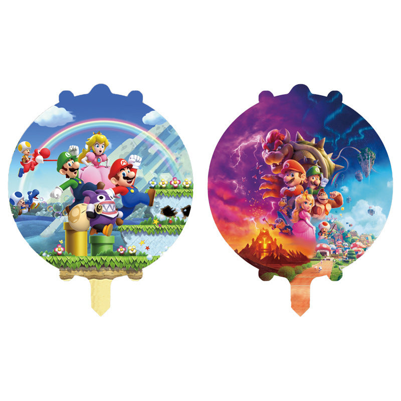 Super Mario Foil Balloons Party Decoration Set 5pcs 21
