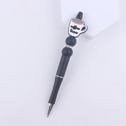 Cartoon Pattern Silicone Beaded Pens Handmade Novelty Pen Gift 16