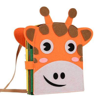 Wooden Montessori Toys Multifunctional Giraffe Busy Bag for Toddlers 3
