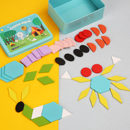 Wooden Puzzle Montessori Toys Educational Toy 12.5x9.5x4.2cm 6