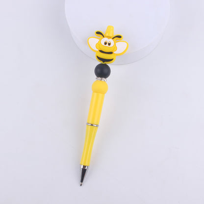 Animal Bee Dog Silicone Beaded Pens Handmade Novelty Pen Gift 13