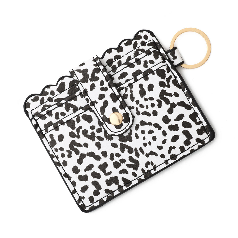 PU Leather Keychain Coin Purse Card Holder Compact Design 9