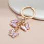 Butterfly Alloy Keychain Titanium Steel Charm Accessory 6