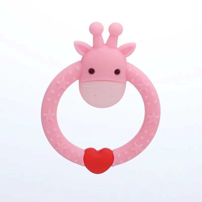 Cartoon Round Deer Silicone Teething Toy for Baby 5