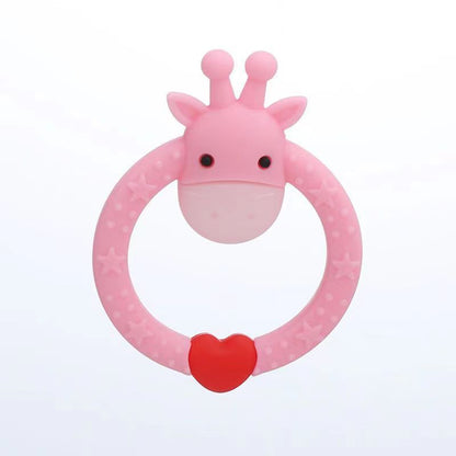 Cartoon Round Deer Silicone Teething Toy for Baby 5