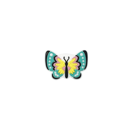 20Pcs Silicone Focal Beads Cartoon Animal Butterfly Flat Design 10