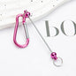 Beadable Carabiner Keychain Metal DIY Craft Supplies 5.4g 10