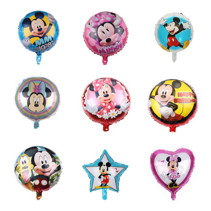 Mickey Minnie Foil Balloons Birthday Party Decoration 50pcs 18 Inch