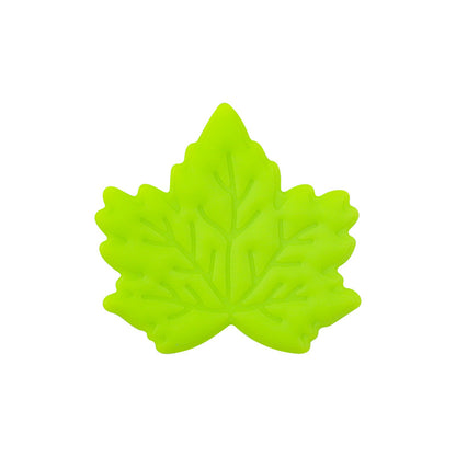 20Pcs Silicone Focal Beads Maple Leaf Detailed Vein Design 6