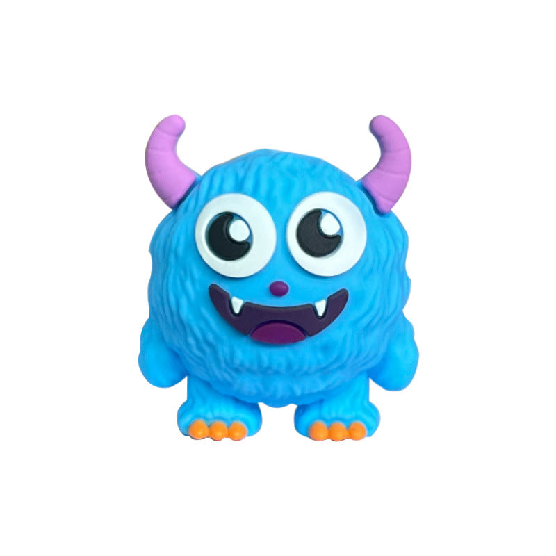 20Pcs Silicone 3D Focal Beads Cute Monsters Front Facing 6