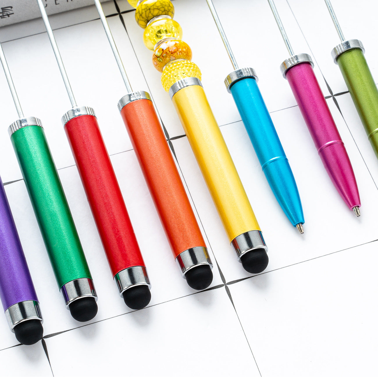 3 In 1 Touch Screen Beadable Ballpoint Pen DIY Craft Supplies 3