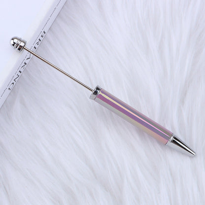 UV Electroplating Rainbow Color Beadable Ballpoint Pens DIY Craft Supplies 9