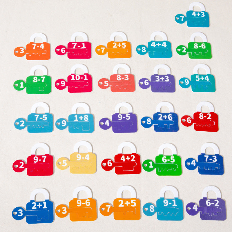 Wooden Alphanumeric Key Pairing Montessori Toys Educational Activity 6