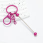 DIY Beadable Keychains Stainless Steel 14.8x3.0cm Craft Supplies 13