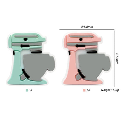 20Pcs Silicone Focal Beads Kitchen Mixer with Bowl Design 2