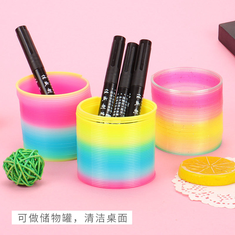 Magic Rainbow Slinky Toy Walking Spring Toy for Kids 4
