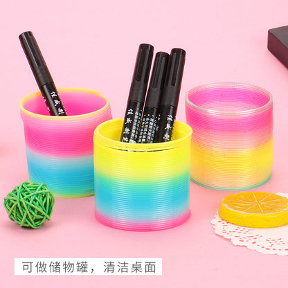 Magic Rainbow Slinky Toy Walking Spring Toy for Kids 4
