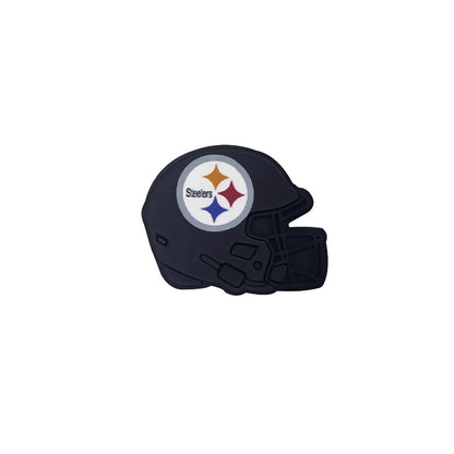 20pcs Silicone Focal Beads Football Helmet Printed Design 26