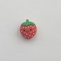 20Pcs Silicone 3D Focal Beads Strawberry With Leaf Top 6