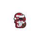 20Pcs Silicone Focal Beads Christmas ABC Santa Claus Hat Design 7