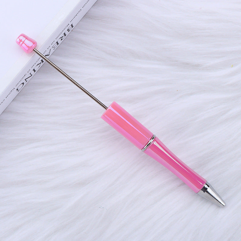 Handle Gradient Color Beadable Ballpoint Pens DIY Rainbow Opal Craft Supplies 4