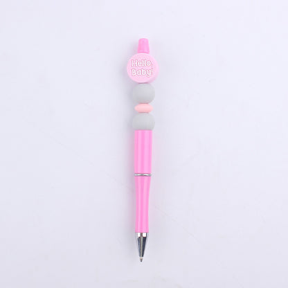 Milk Bottle Silicone Beaded Pens Handmade Office School Supplies 12