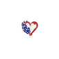 20Pcs Silicone Focal Beads Independence Day Printed Text and Flag Design 6