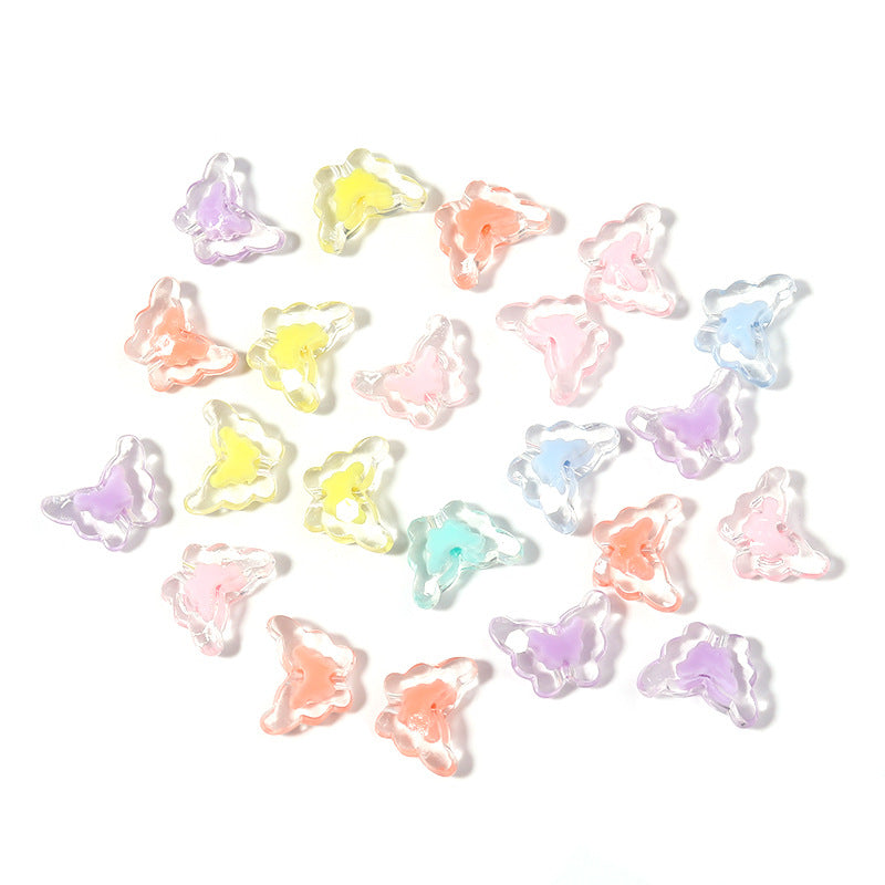 100 Pack Transparent Multi-Style Acrylic Beads Bracelet Accessories 77