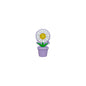 20Pcs 3D Silicone Focal Beads Potted Daisy With Flower Pot 6