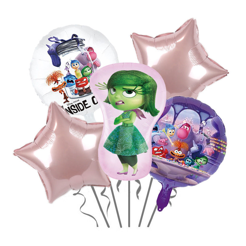 Inside Out Foil Balloon Set Birthday Party Decoration 5pcs 9