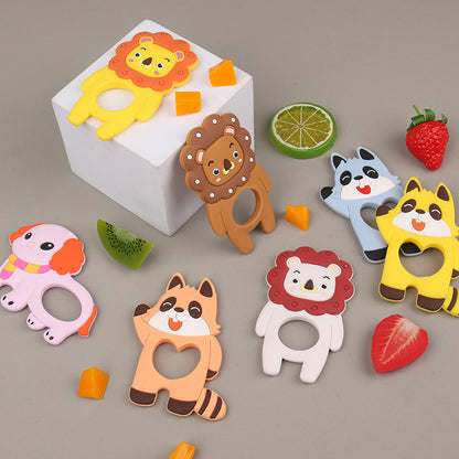 Silicone Animal Shaped Baby Teething Toys 10 Pcs Set