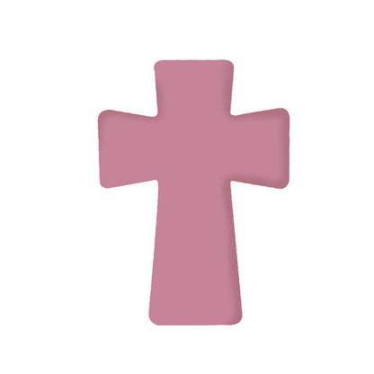 20pcs Silicone Focal Beads Printed Cross With Varied Color Patterns 25