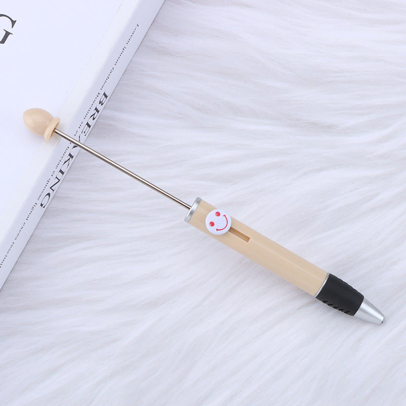Creative Diy Printable Logo Happy Expression Plastic Beadable Ballpoint Pen 12