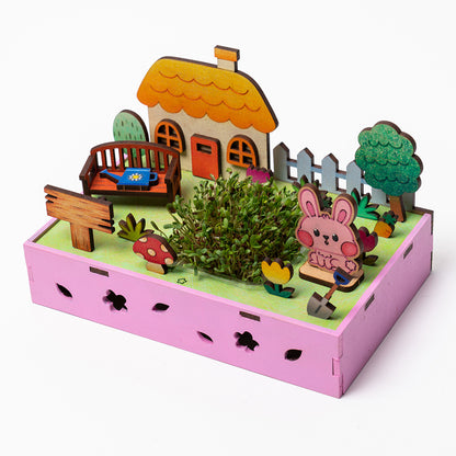 Wooden Cottage Building Farm Montessori Toys for Kids 5