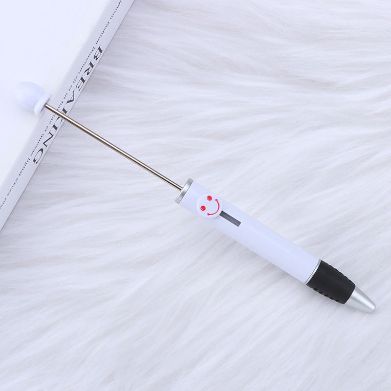 Creative Diy Printable Logo Happy Expression Plastic Beadable Ballpoint Pen 6