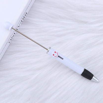 Creative Diy Printable Logo Happy Expression Plastic Beadable Ballpoint Pen 6