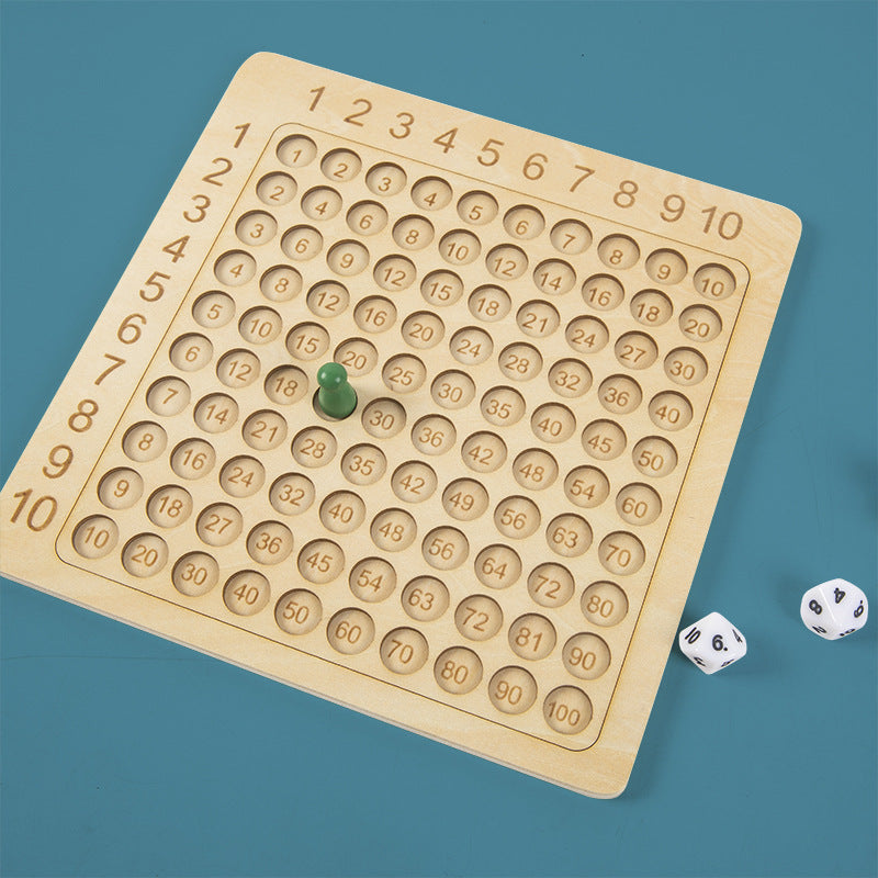 Wooden Multiplication Table Montessori Toys Educational for Kids 3