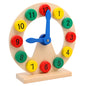 Wooden Montessori Toys Teaching Clock Educational Toy