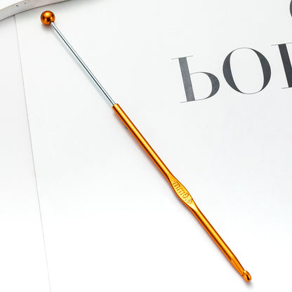 Beadable Crochet Hooks Metal DIY Craft Tool 3.0mm-6.0mm Sizes 12
