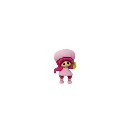 20Pcs Silicone 3D Focal Beads Strawberry Girl Best Trophy Cute Queen Design 8