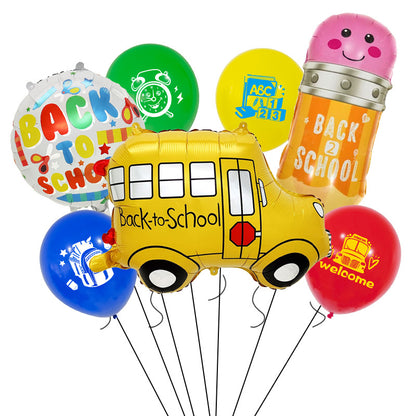 Back to School Cartoon Foil Balloon Set Party Decoration 7