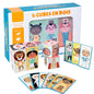 Wooden Character Puzzle Blocks Montessori Toys for Kids