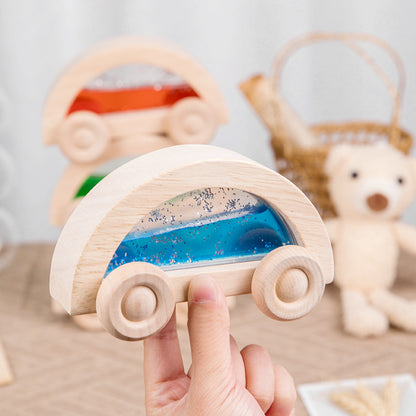 Wooden Building Blocks Trolley Educational Toy for Kids 3