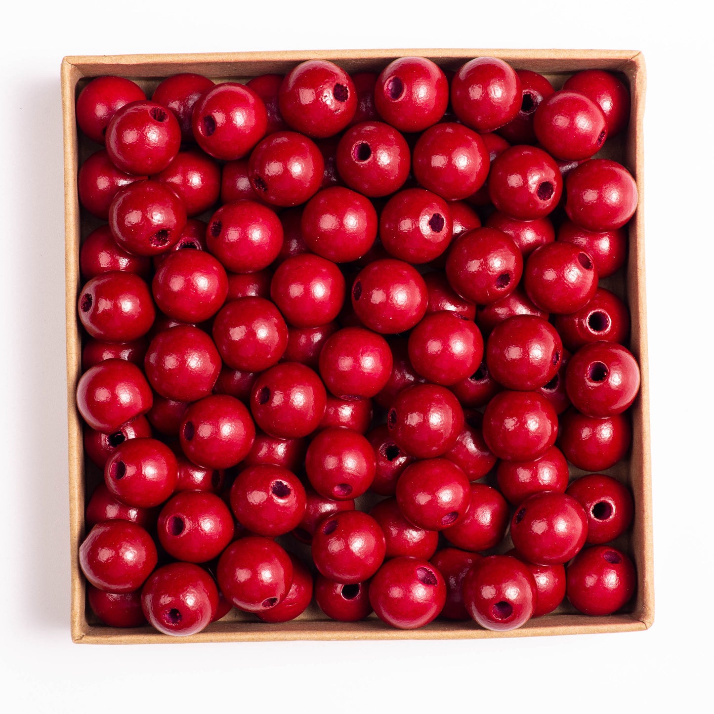50pcs 16mm Colored Round Wooden Beads Jewelry Making DIY Craft 18