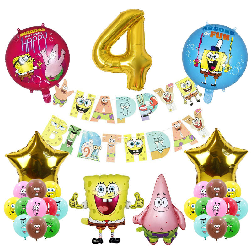 SpongeBob SquarePants Foil Balloon Set Birthday Party Decoration 2Set 6